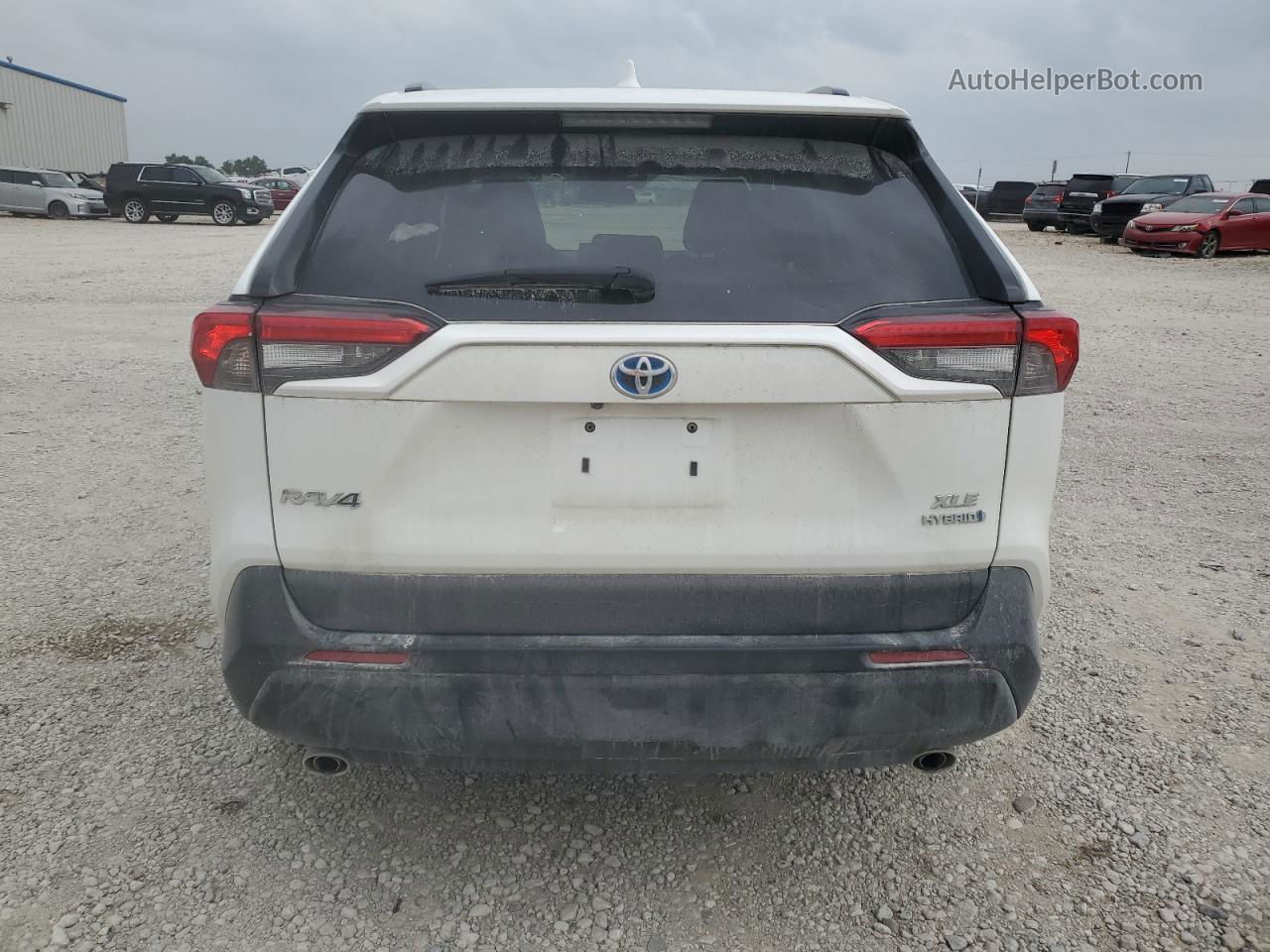 2019 Toyota Rav4 Xle White vin: 2T3RWRFVXKW043630