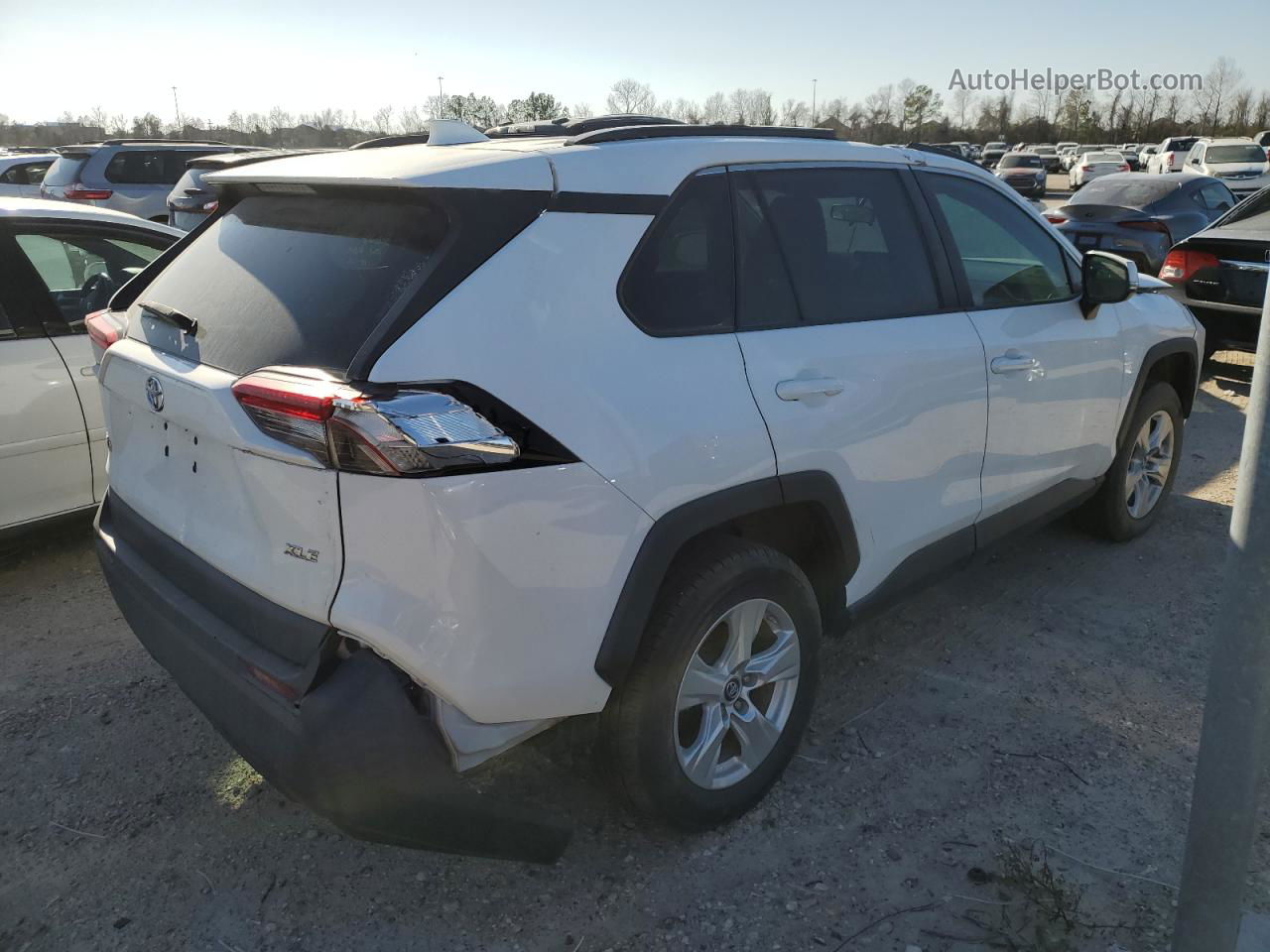 2019 Toyota Rav4 Xle White vin: 2T3W1RFV0KW031682