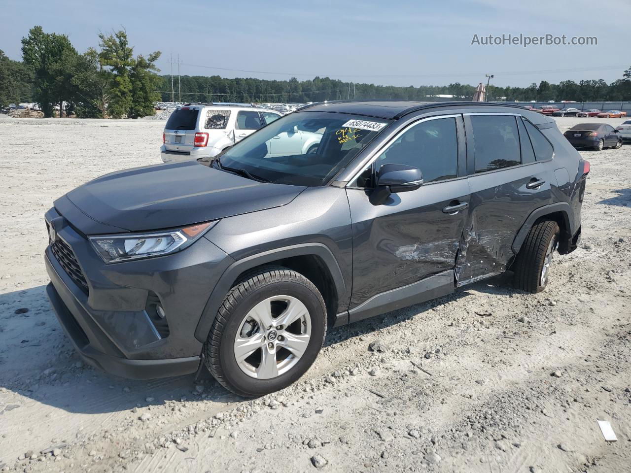 2019 Toyota Rav4 Xle Gray vin: 2T3W1RFV1KC009420