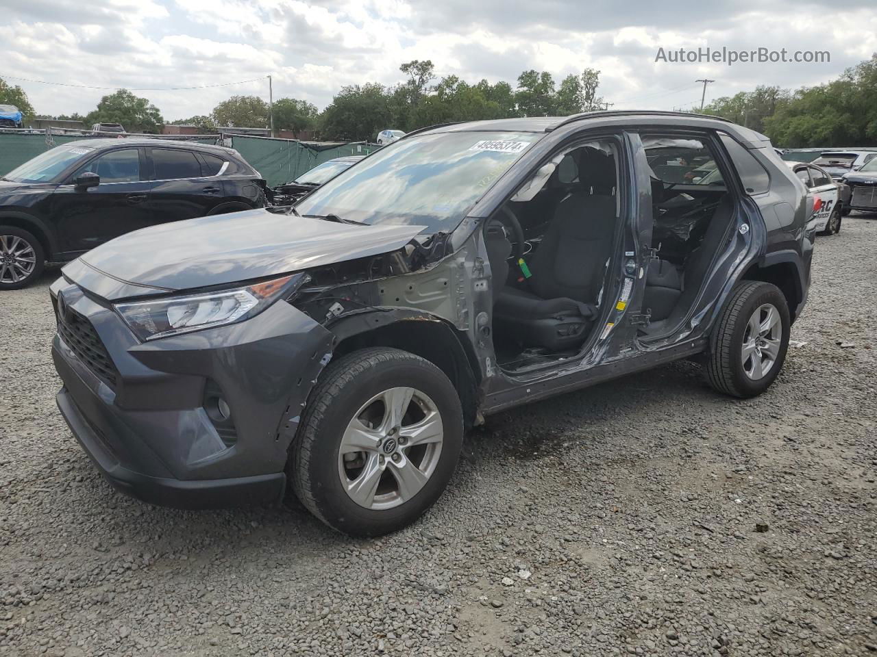 2019 Toyota Rav4 Xle Gray vin: 2T3W1RFV2KW002099