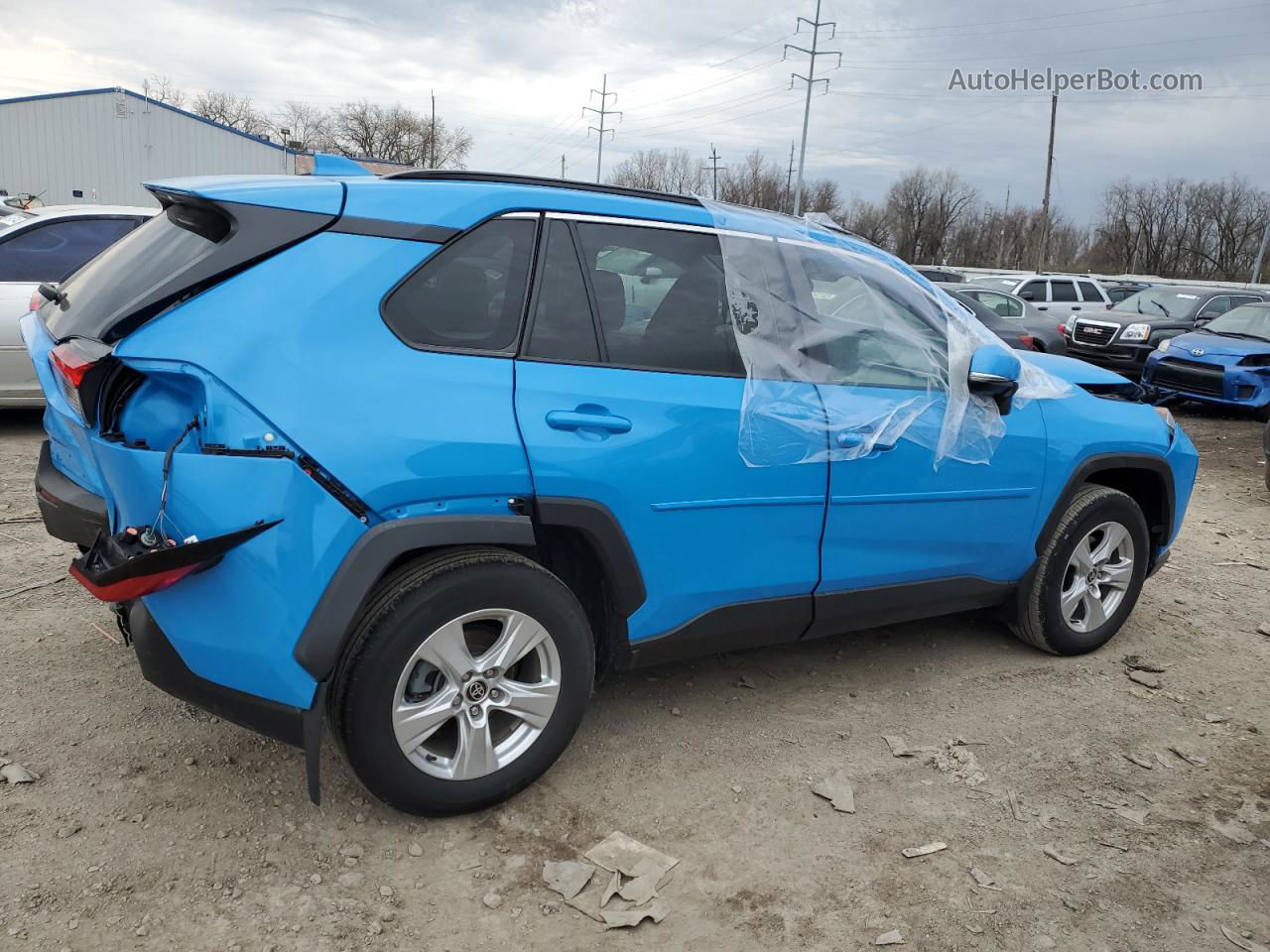 2021 Toyota Rav4 Xle Синий vin: 2T3W1RFV3MW158316