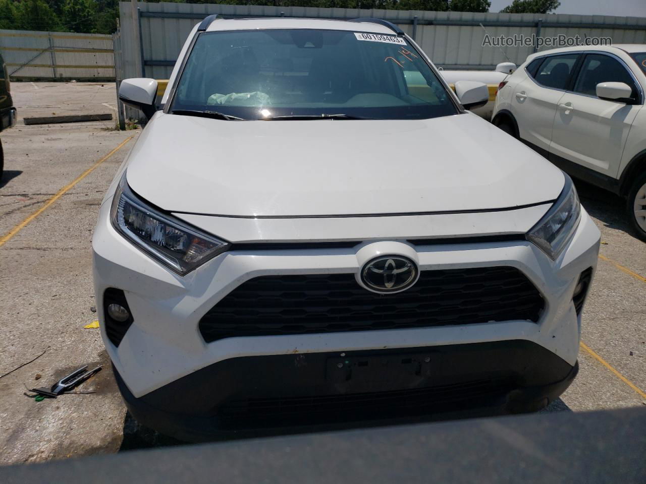 2019 Toyota Rav4 Xle White vin: 2T3W1RFV4KC004874