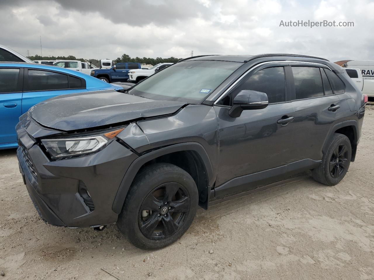 2019 Toyota Rav4 Xle Gray vin: 2T3W1RFV4KC012988