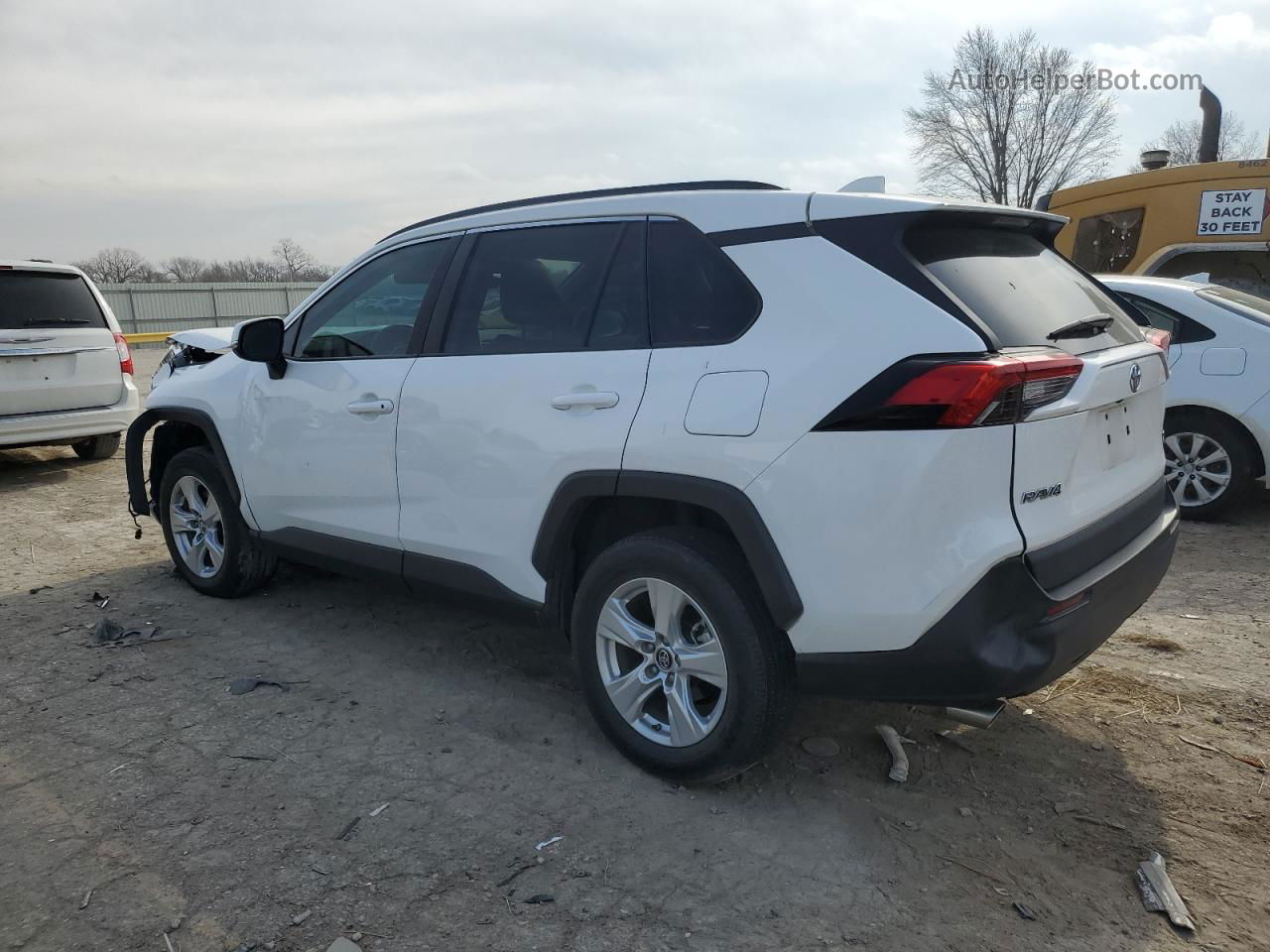 2019 Toyota Rav4 Xle Белый vin: 2T3W1RFV4KC022694