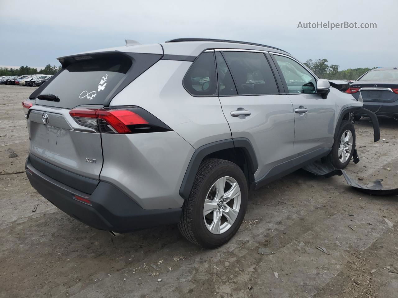 2019 Toyota Rav4 Xle Silver vin: 2T3W1RFV4KW012424