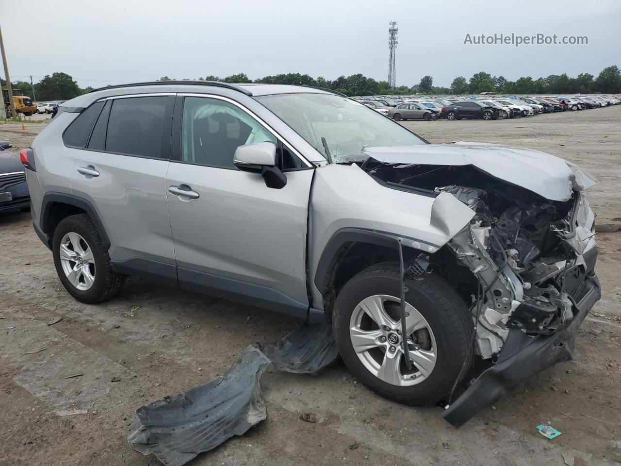 2019 Toyota Rav4 Xle Silver vin: 2T3W1RFV4KW012424