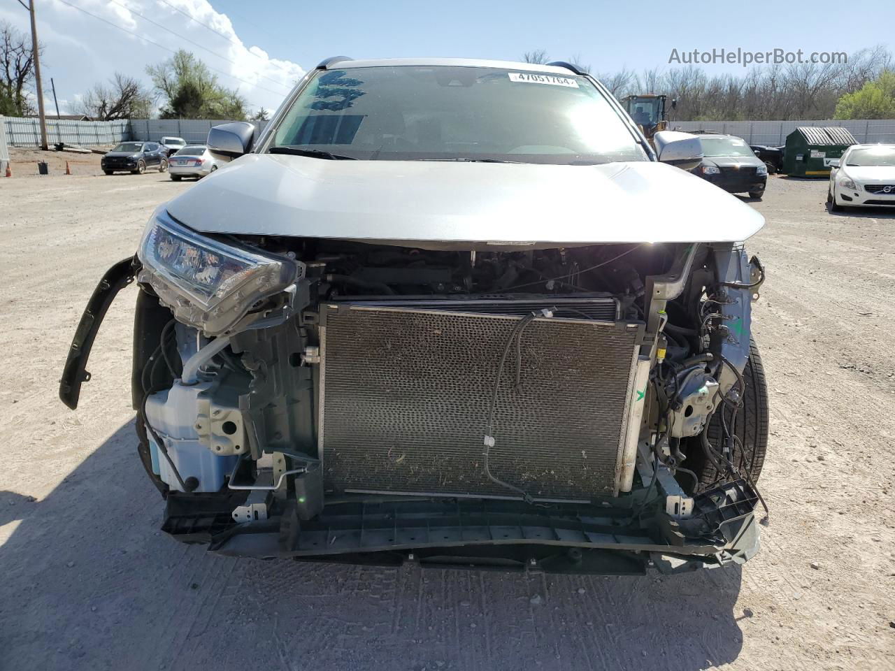 2019 Toyota Rav4 Xle Silver vin: 2T3W1RFV5KW047845