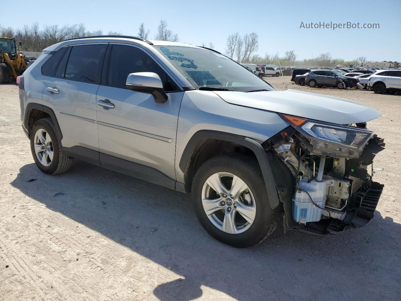 2019 Toyota Rav4 Xle Silver vin: 2T3W1RFV5KW047845