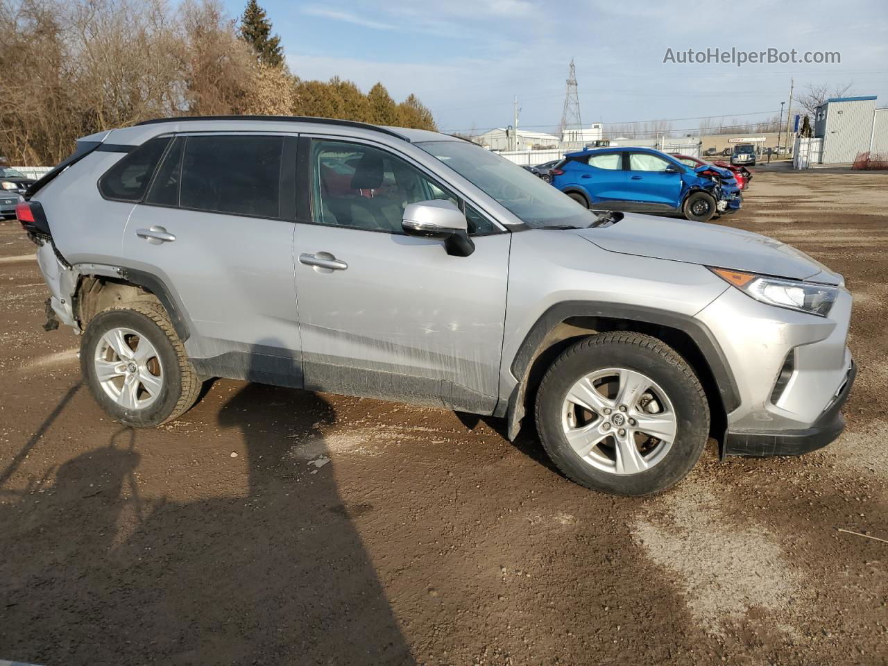 2020 Toyota Rav4 Xle Silver vin: 2T3W1RFV5LW063206