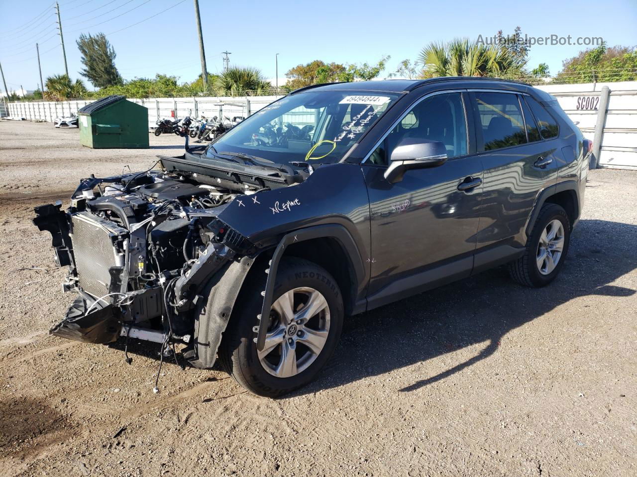 2021 Toyota Rav4 Xle Gray vin: 2T3W1RFV5MW112597