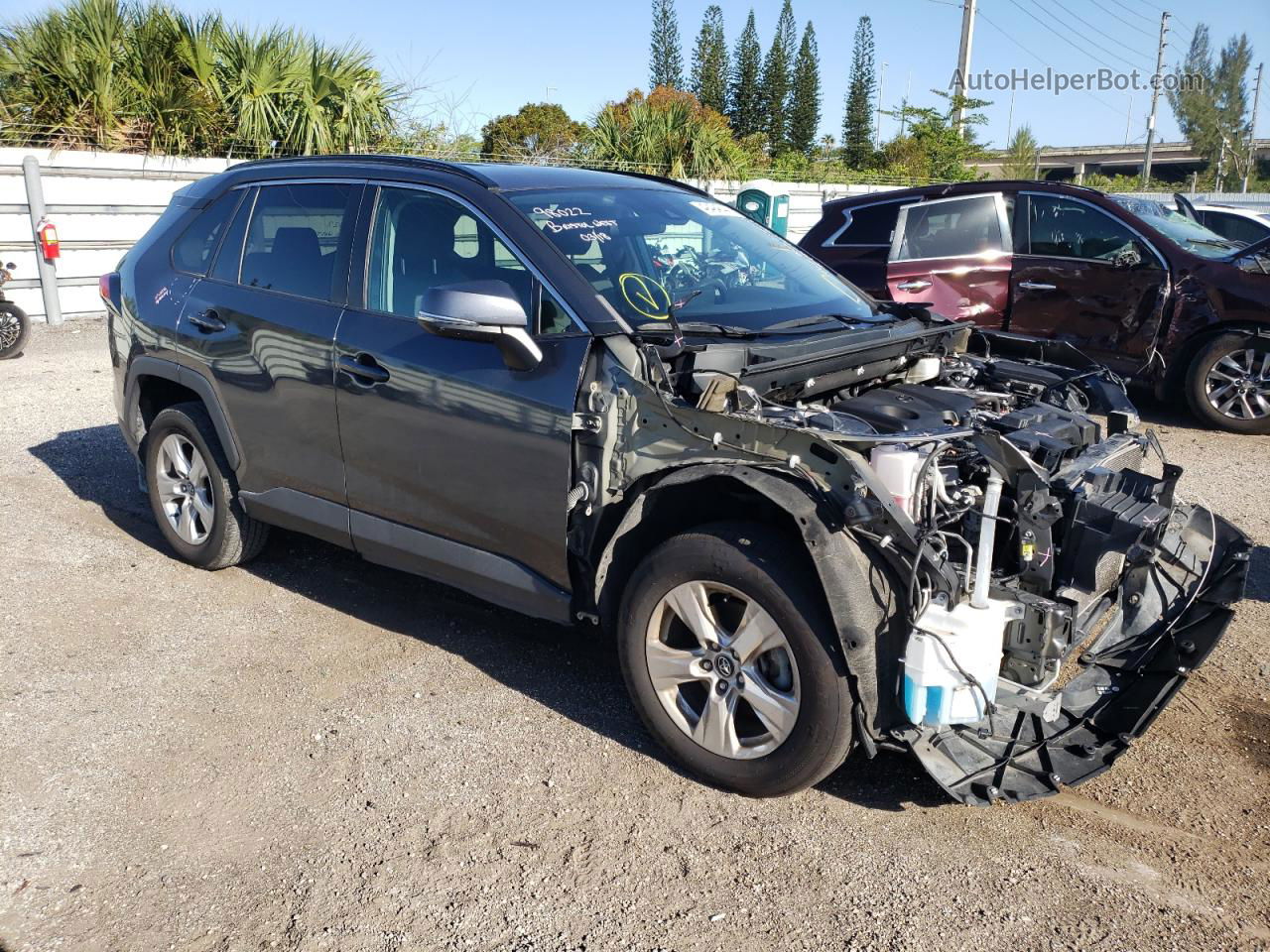 2021 Toyota Rav4 Xle Gray vin: 2T3W1RFV5MW112597