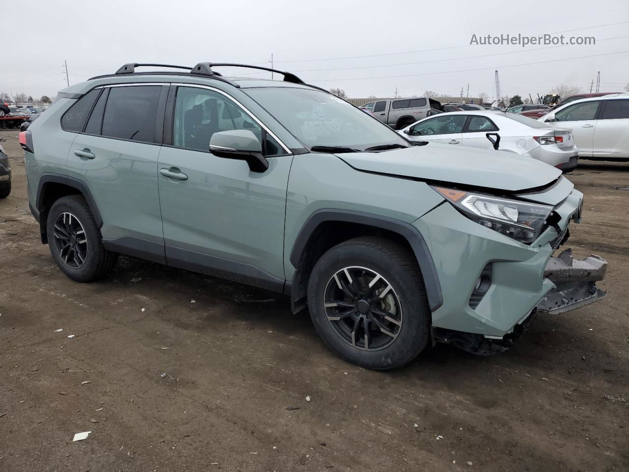 2019 Toyota Rav4 Xle Серый vin: 2T3W1RFV6KW019522