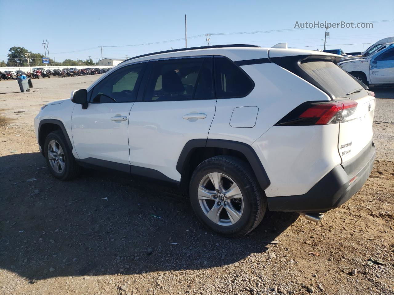 2019 Toyota Rav4 Xle White vin: 2T3W1RFV7KW004351