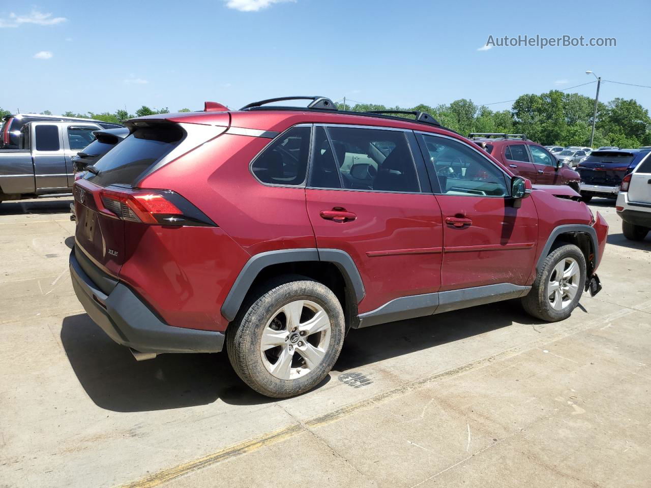 2019 Toyota Rav4 Xle Коричневый vin: 2T3W1RFV7KW044543