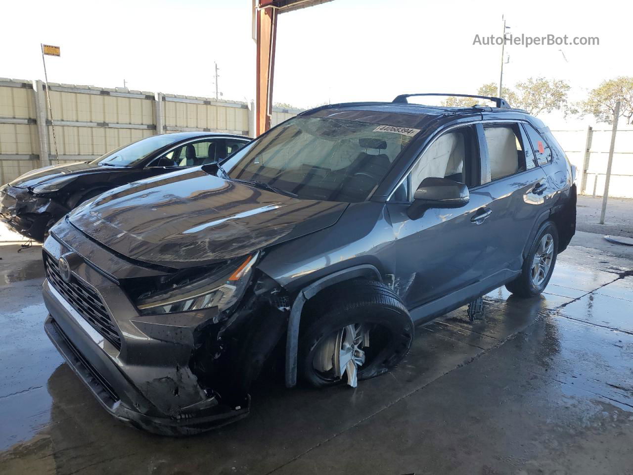 2019 Toyota Rav4 Xle Gray vin: 2T3W1RFV8KW026620