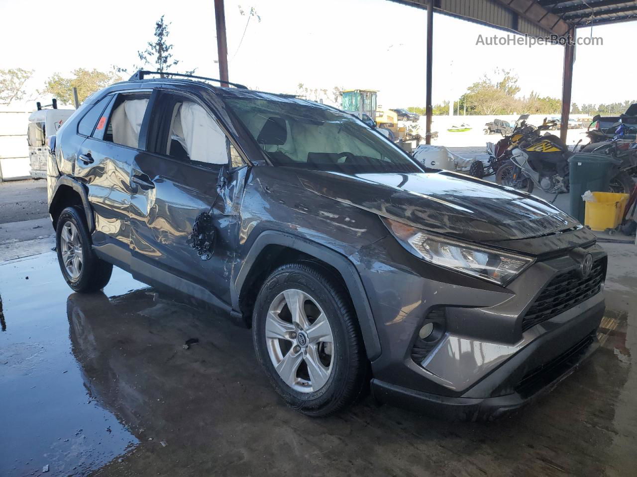 2019 Toyota Rav4 Xle Gray vin: 2T3W1RFV8KW026620