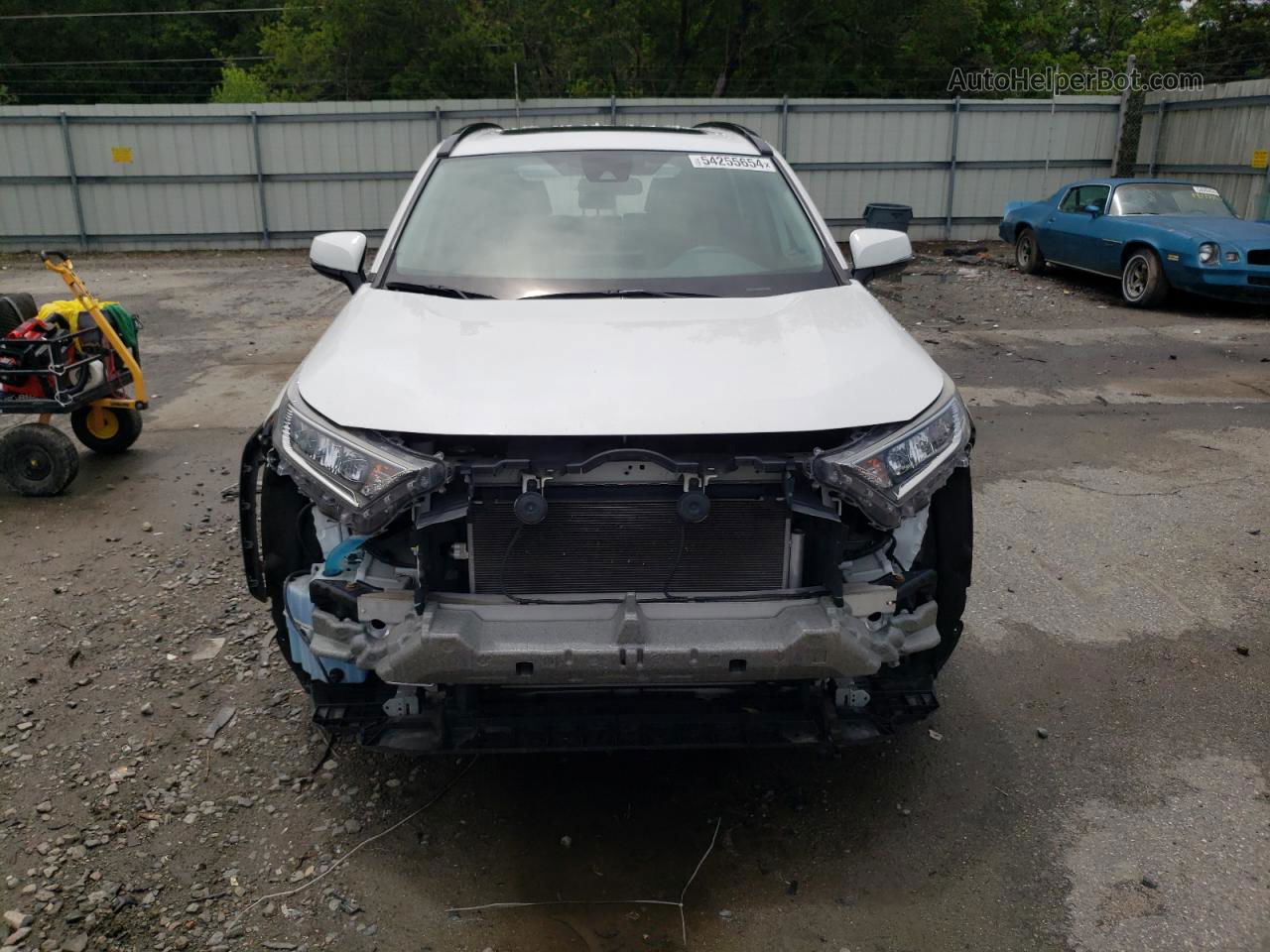 2019 Toyota Rav4 Xle White vin: 2T3W1RFV9KC027762