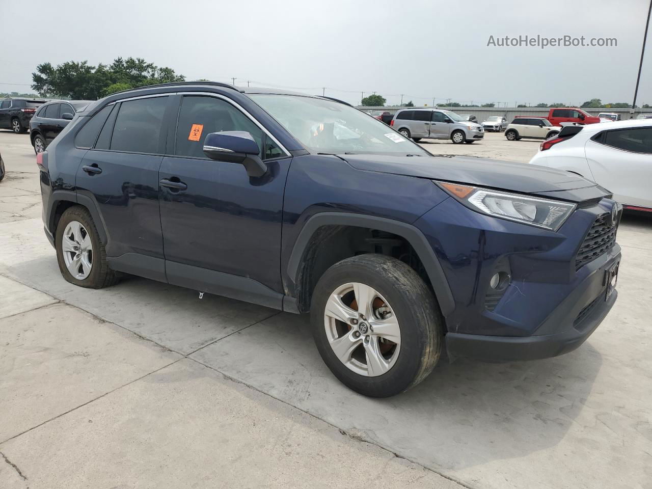 2019 Toyota Rav4 Xle Blue vin: 2T3W1RFV9KW047671