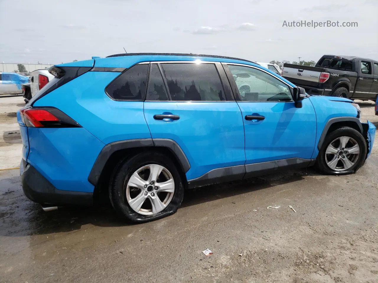 2019 Toyota Rav4 Xle Turquoise vin: 2T3W1RFVXKW005252