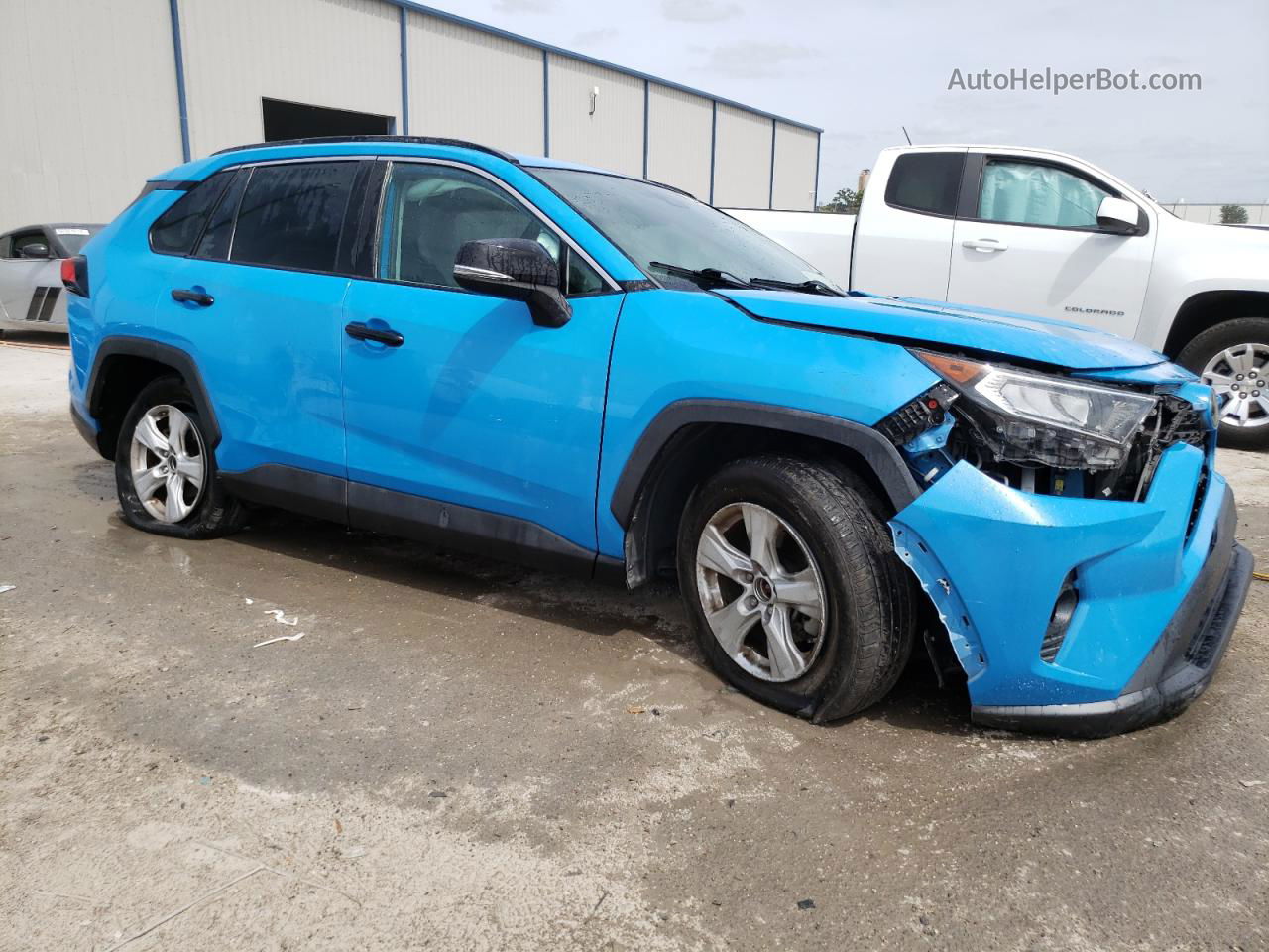 2019 Toyota Rav4 Xle Turquoise vin: 2T3W1RFVXKW005252