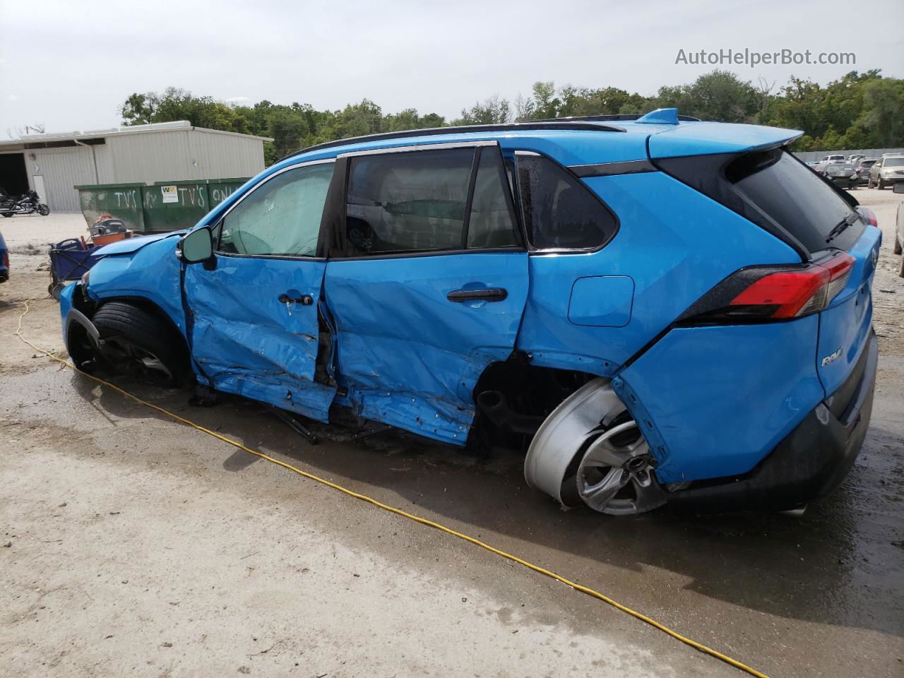 2019 Toyota Rav4 Xle Turquoise vin: 2T3W1RFVXKW005252