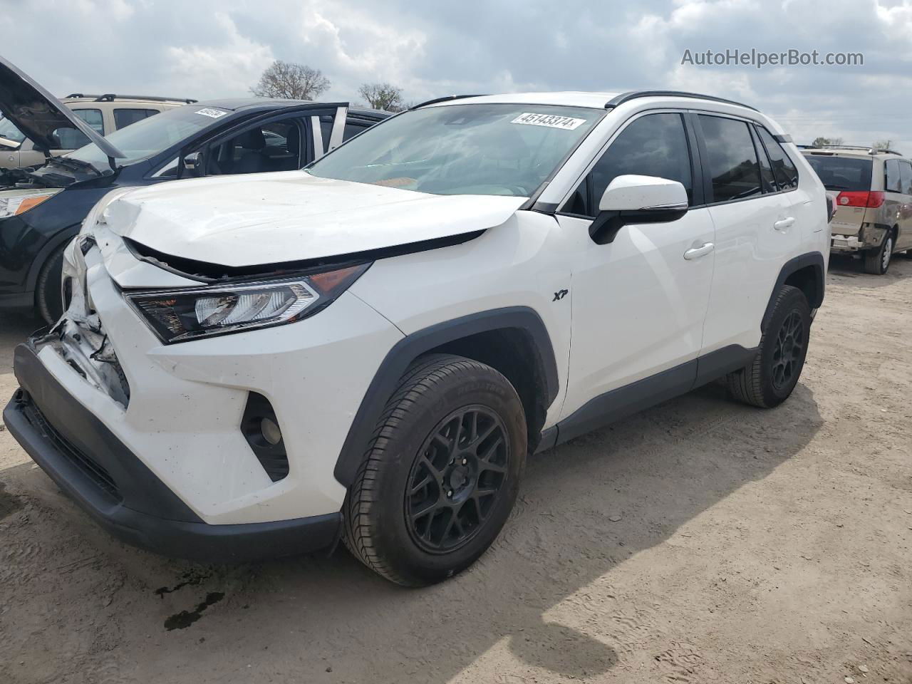 2020 Toyota Rav4 Xle White vin: 2T3W1RFVXLW092927