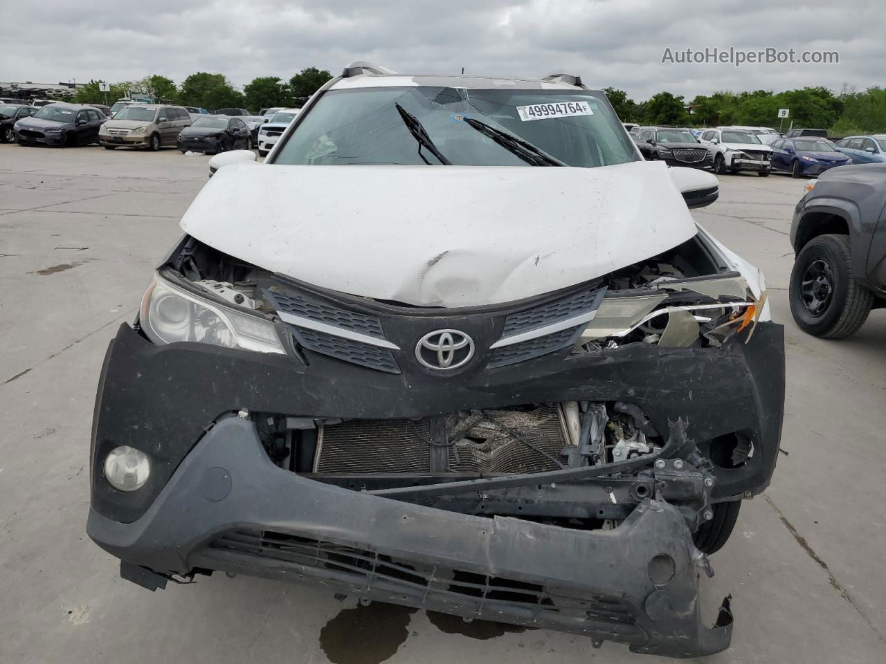 2015 Toyota Rav4 Xle White vin: 2T3WFREV0FW213780