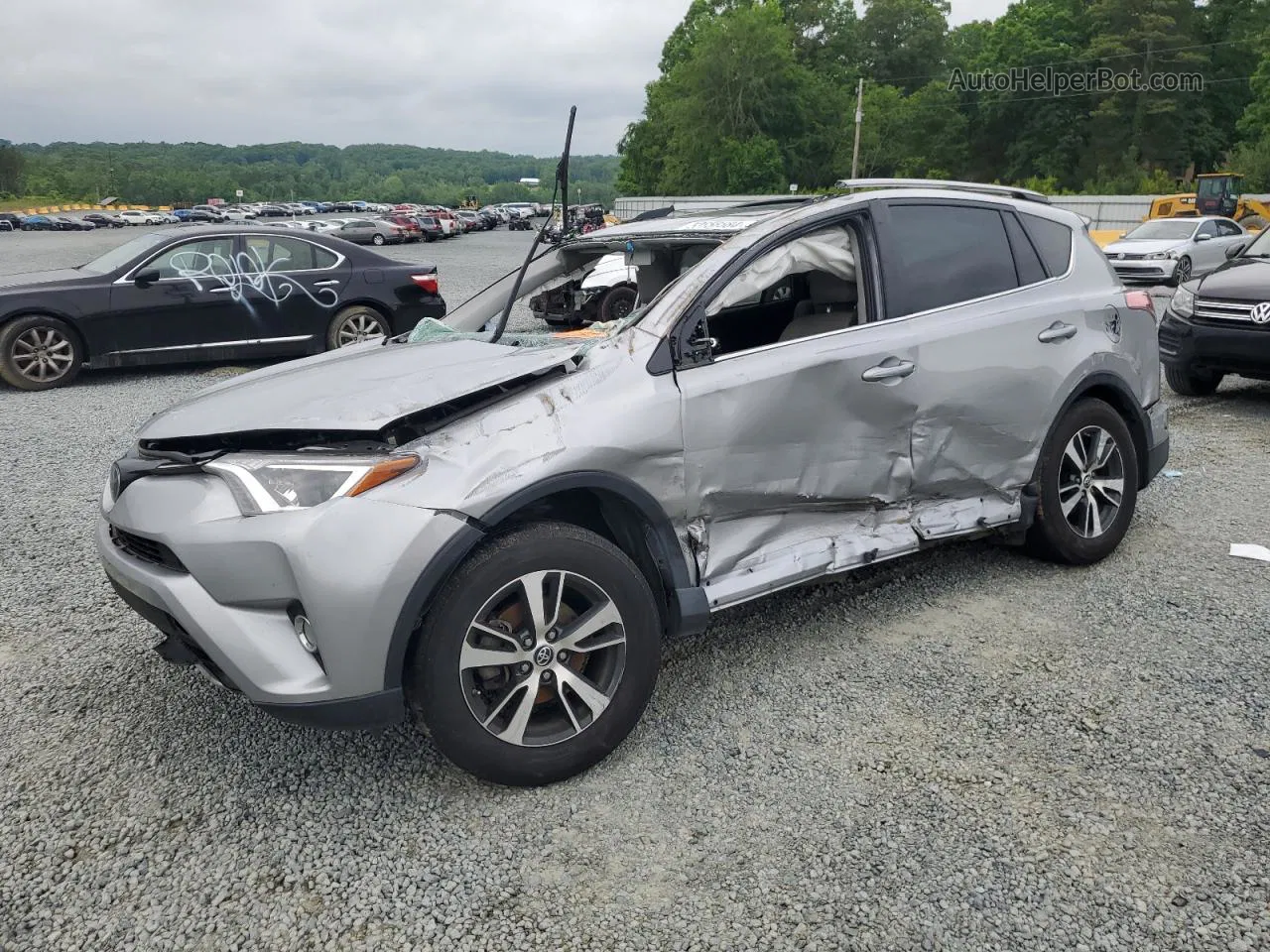 2018 Toyota Rav4 Adventure Silver vin: 2T3WFREV1JW437567