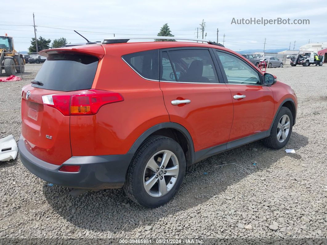 2015 Toyota Rav4 Xle Orange vin: 2T3WFREV2FW206815