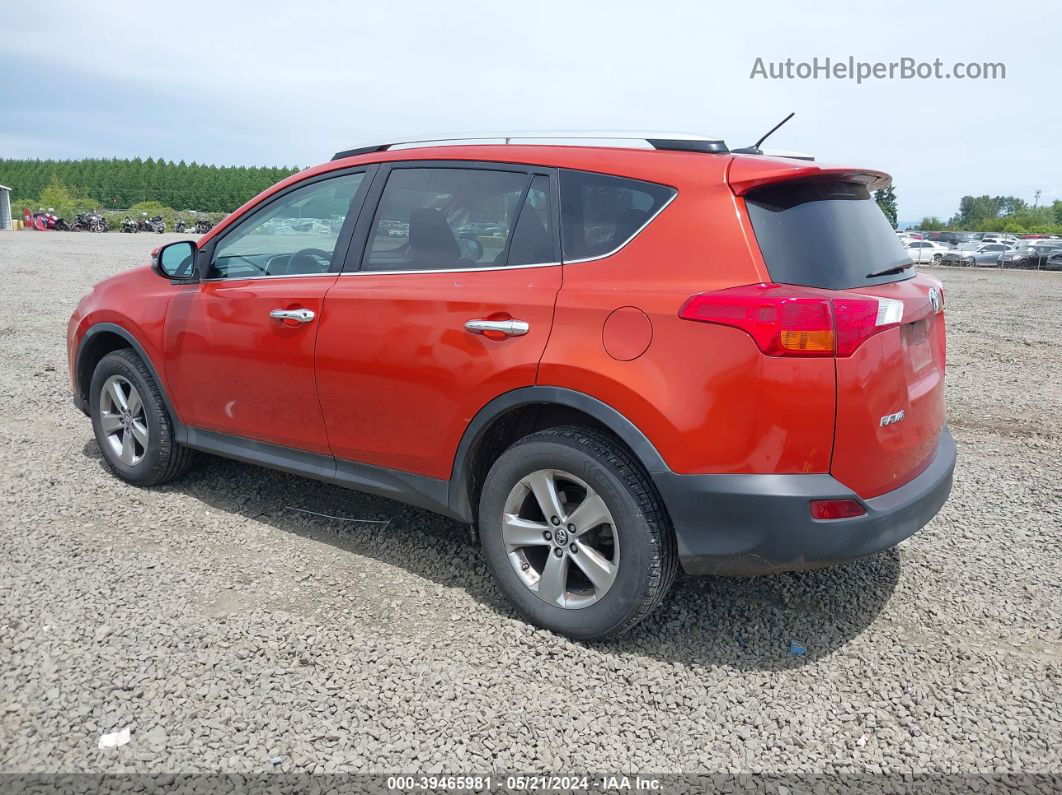 2015 Toyota Rav4 Xle Orange vin: 2T3WFREV2FW206815