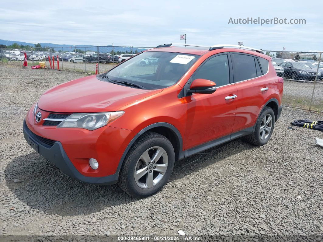 2015 Toyota Rav4 Xle Orange vin: 2T3WFREV2FW206815