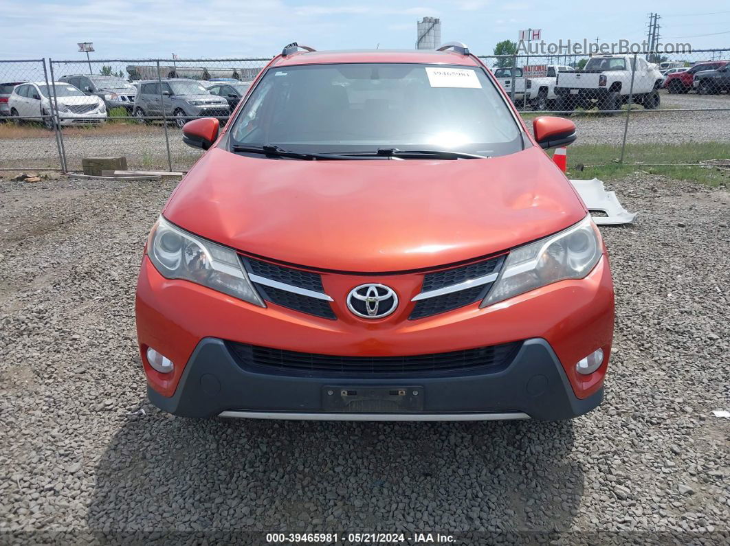 2015 Toyota Rav4 Xle Orange vin: 2T3WFREV2FW206815