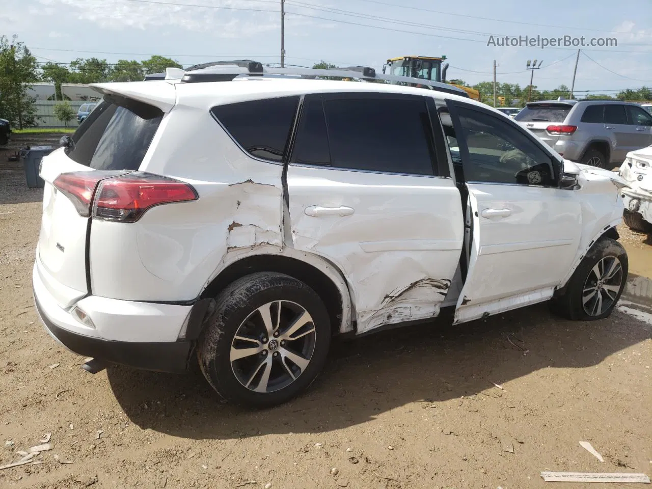 2016 Toyota Rav4 Xle White vin: 2T3WFREV2GW287381