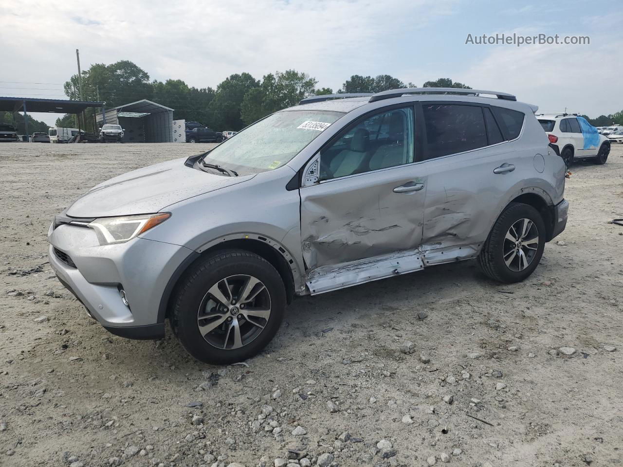 2017 Toyota Rav4 Xle Silver vin: 2T3WFREV3HW314217