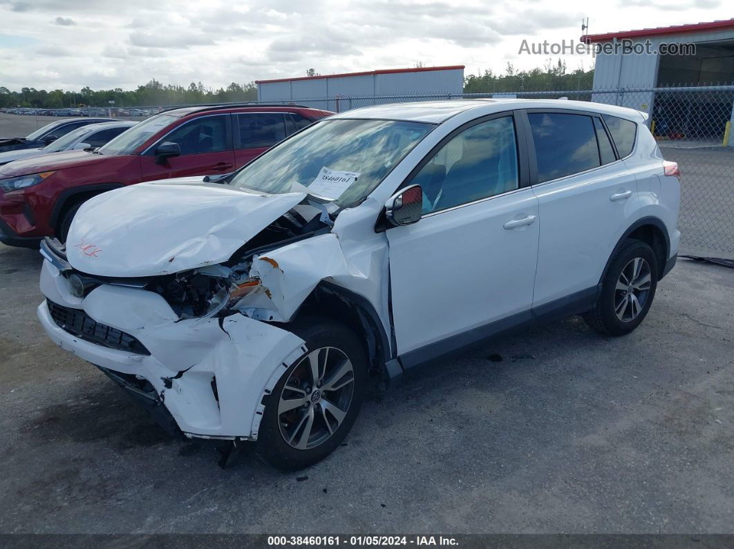 2018 Toyota Rav4 Xle White vin: 2T3WFREV3JW482574