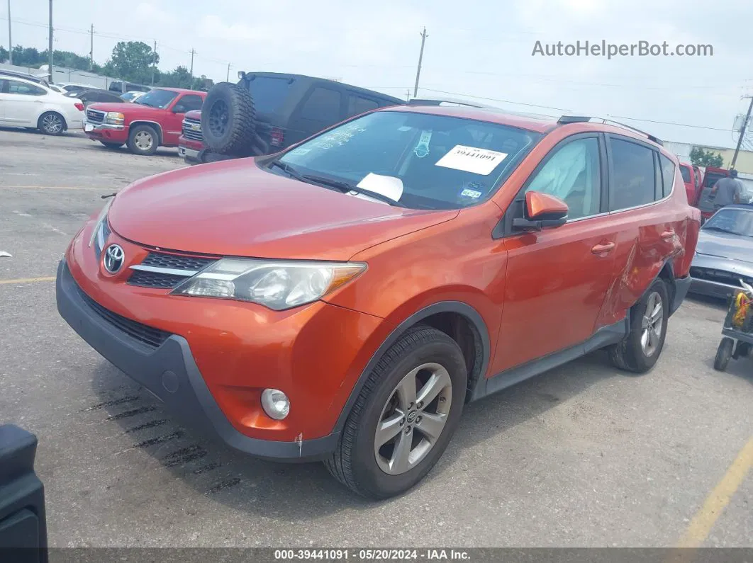 2015 Toyota Rav4 Xle Оранжевый vin: 2T3WFREV5FW196183