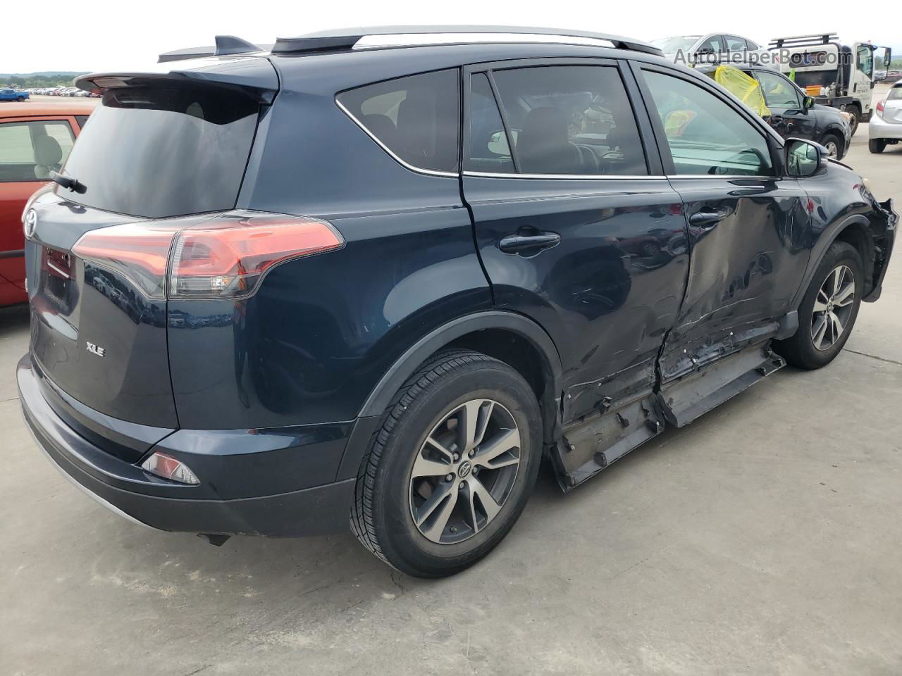 2017 Toyota Rav4 Xle Blue vin: 2T3WFREV6HW333070