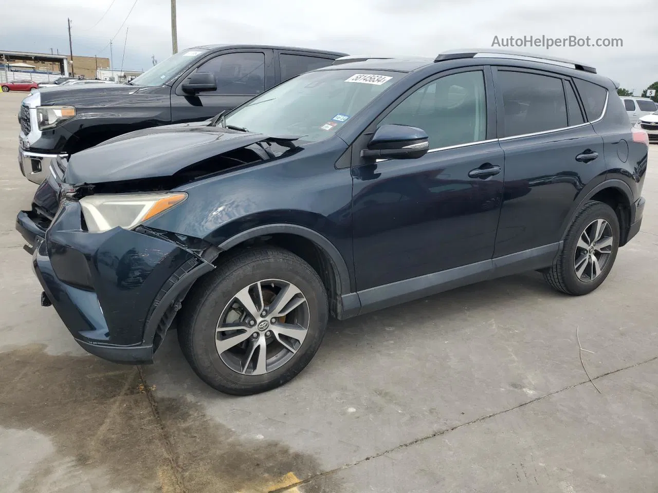 2017 Toyota Rav4 Xle Blue vin: 2T3WFREV6HW333070