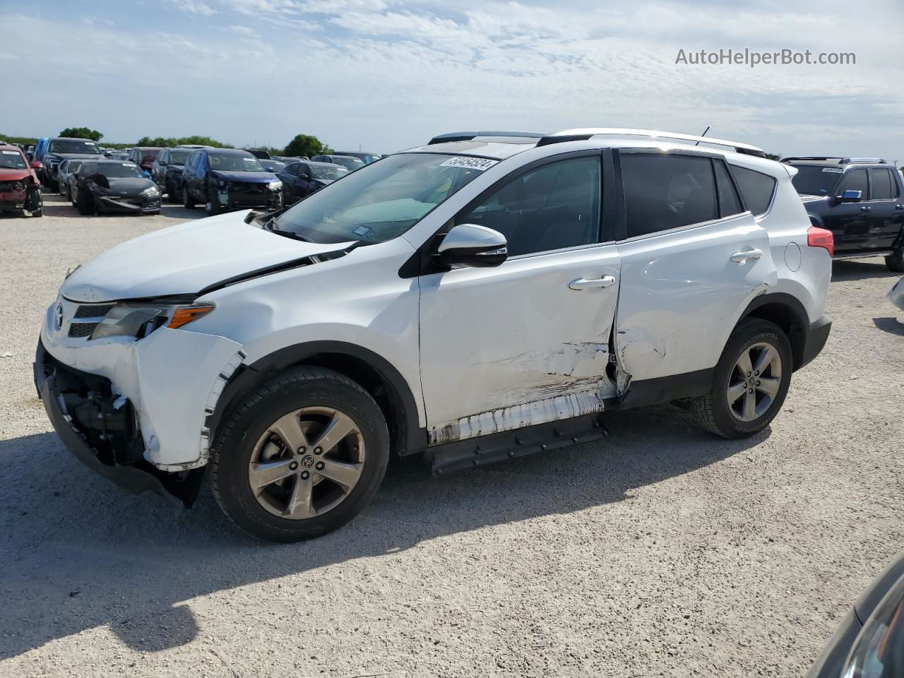 2015 Toyota Rav4 Xle White vin: 2T3WFREV7FW159331