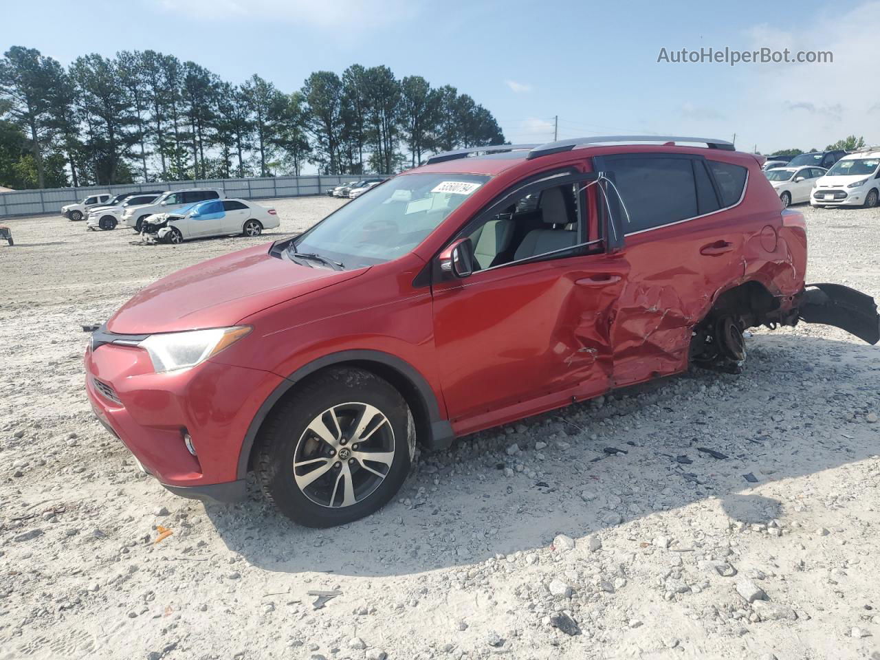 2016 Toyota Rav4 Xle Red vin: 2T3WFREV7GW257177