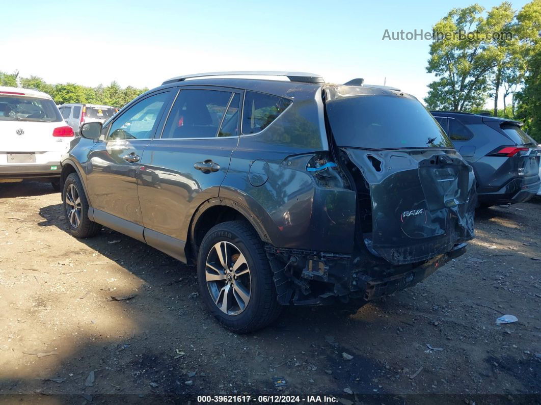 2016 Toyota Rav4 Xle Gray vin: 2T3WFREV7GW257308