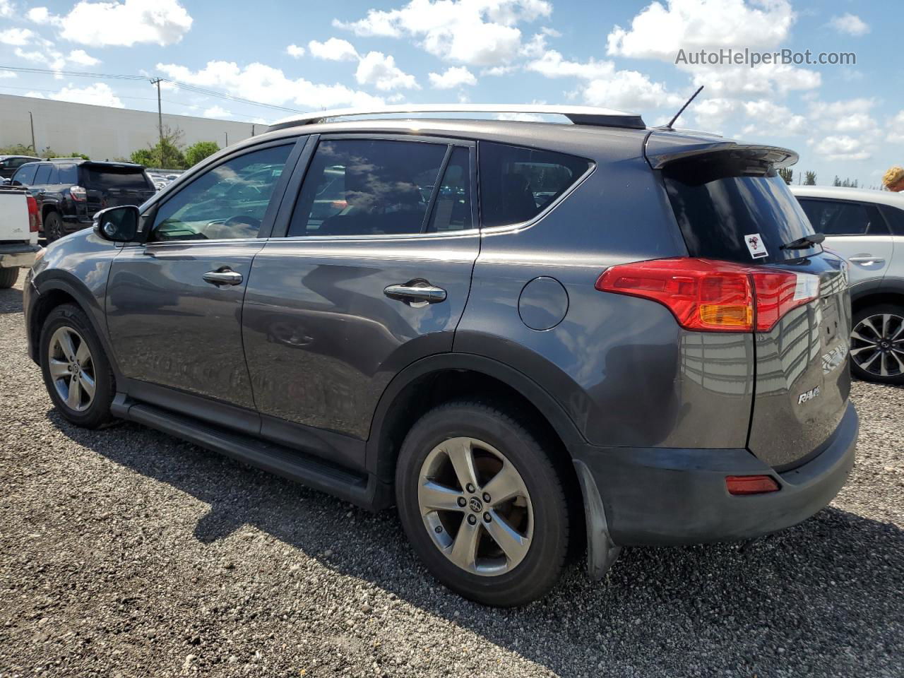 2015 Toyota Rav4 Xle Gray vin: 2T3WFREV8FW162397