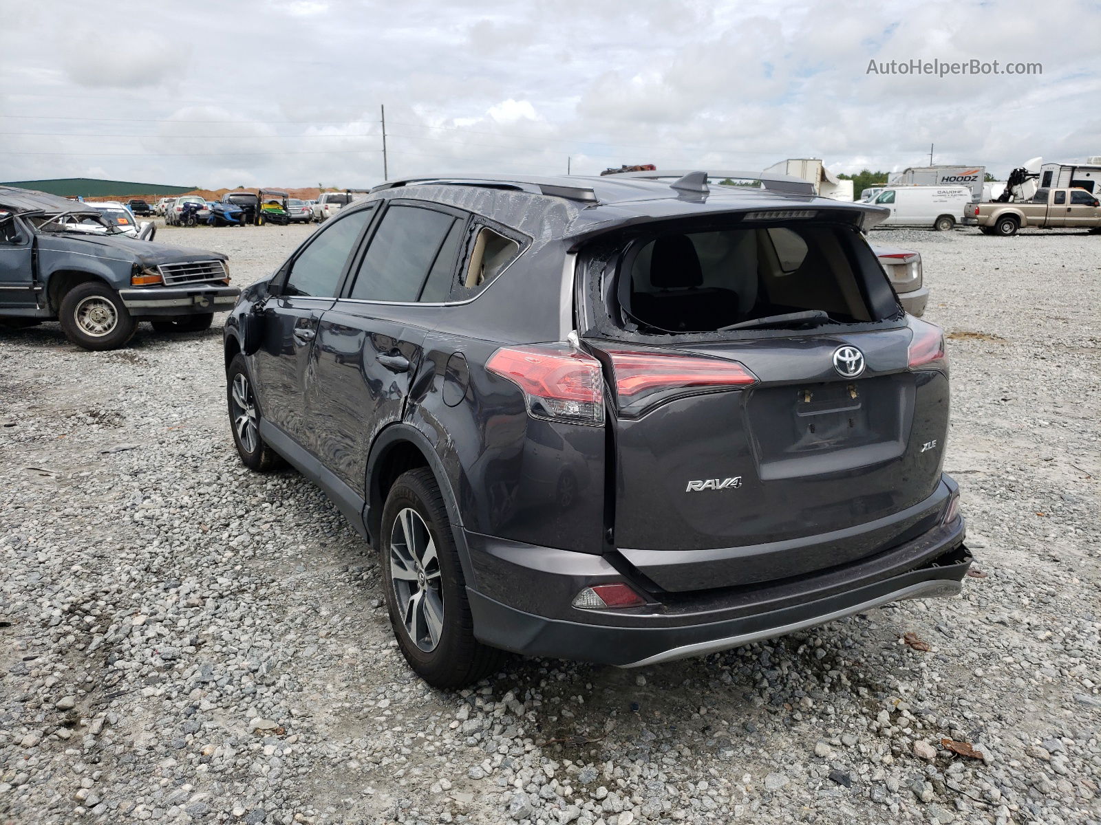 2017 Toyota Rav4 Xle Gray vin: 2T3WFREV8HW378415