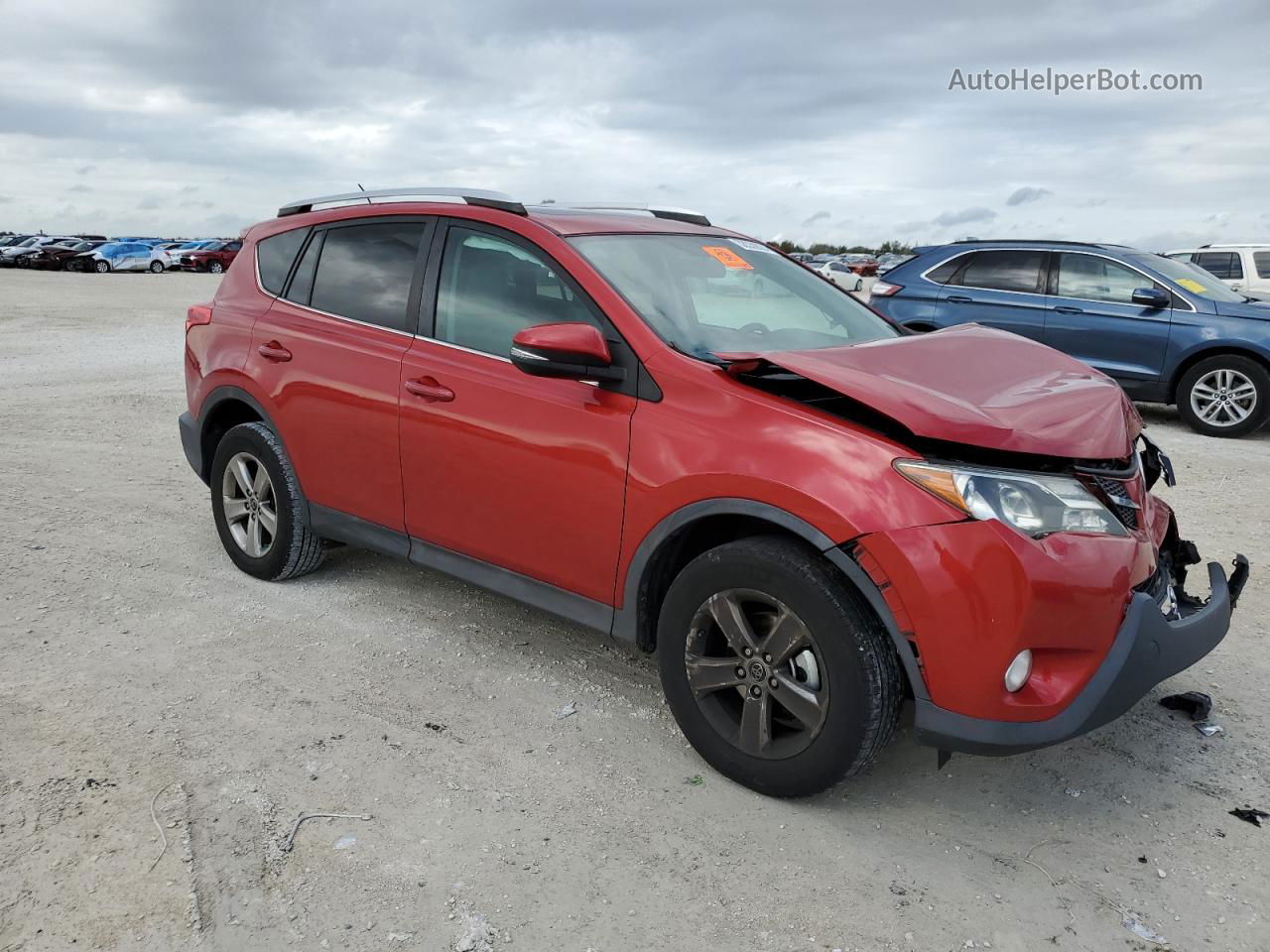 2015 Toyota Rav4 Xle Красный vin: 2T3WFREV9FW221098