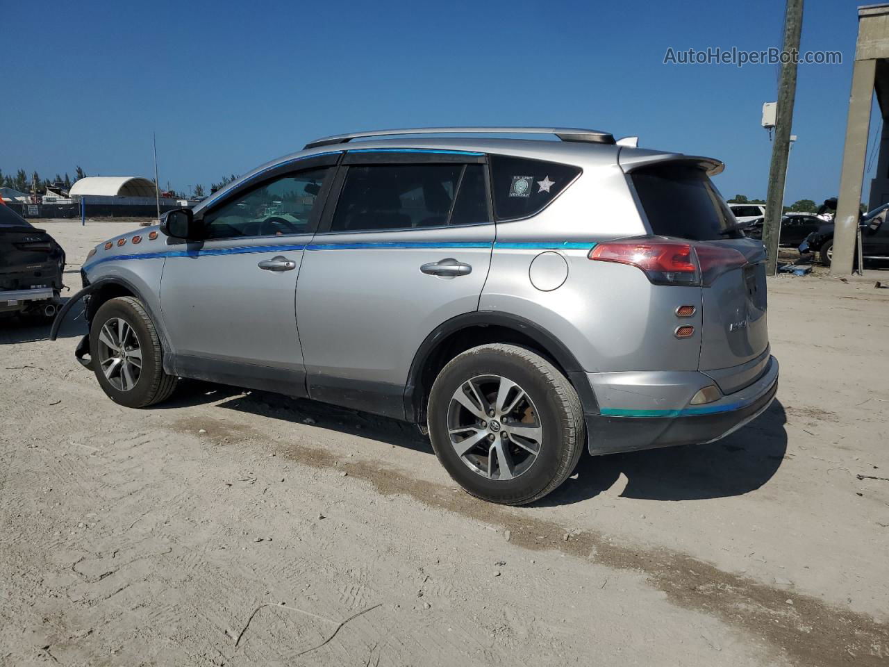 2016 Toyota Rav4 Xle Silver vin: 2T3WFREV9GW252398