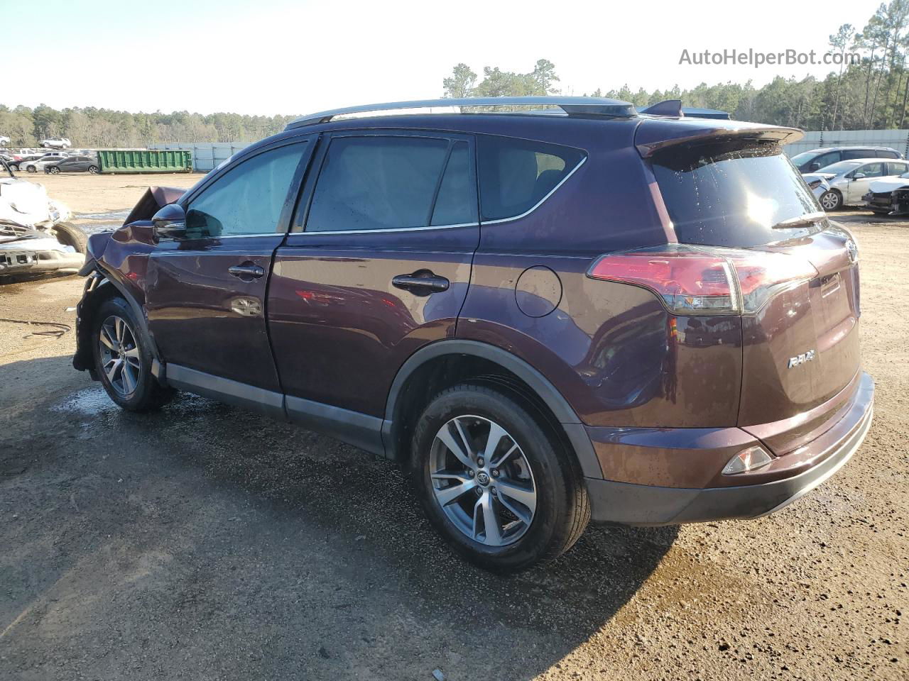 2017 Toyota Rav4 Xle Purple vin: 2T3WFREV9HW344807