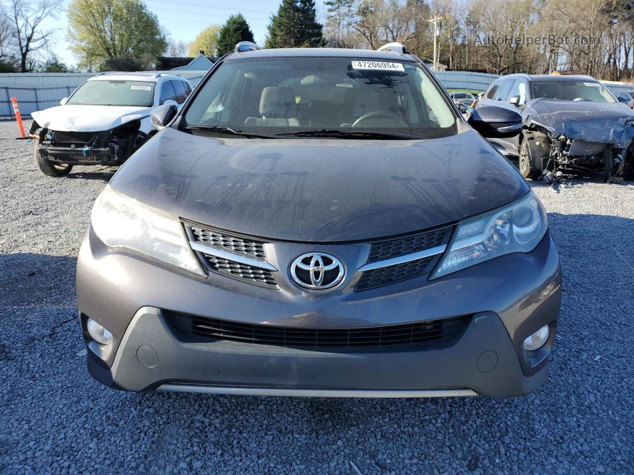 2015 Toyota Rav4 Xle Gray vin: 2T3WFREVXFW187401