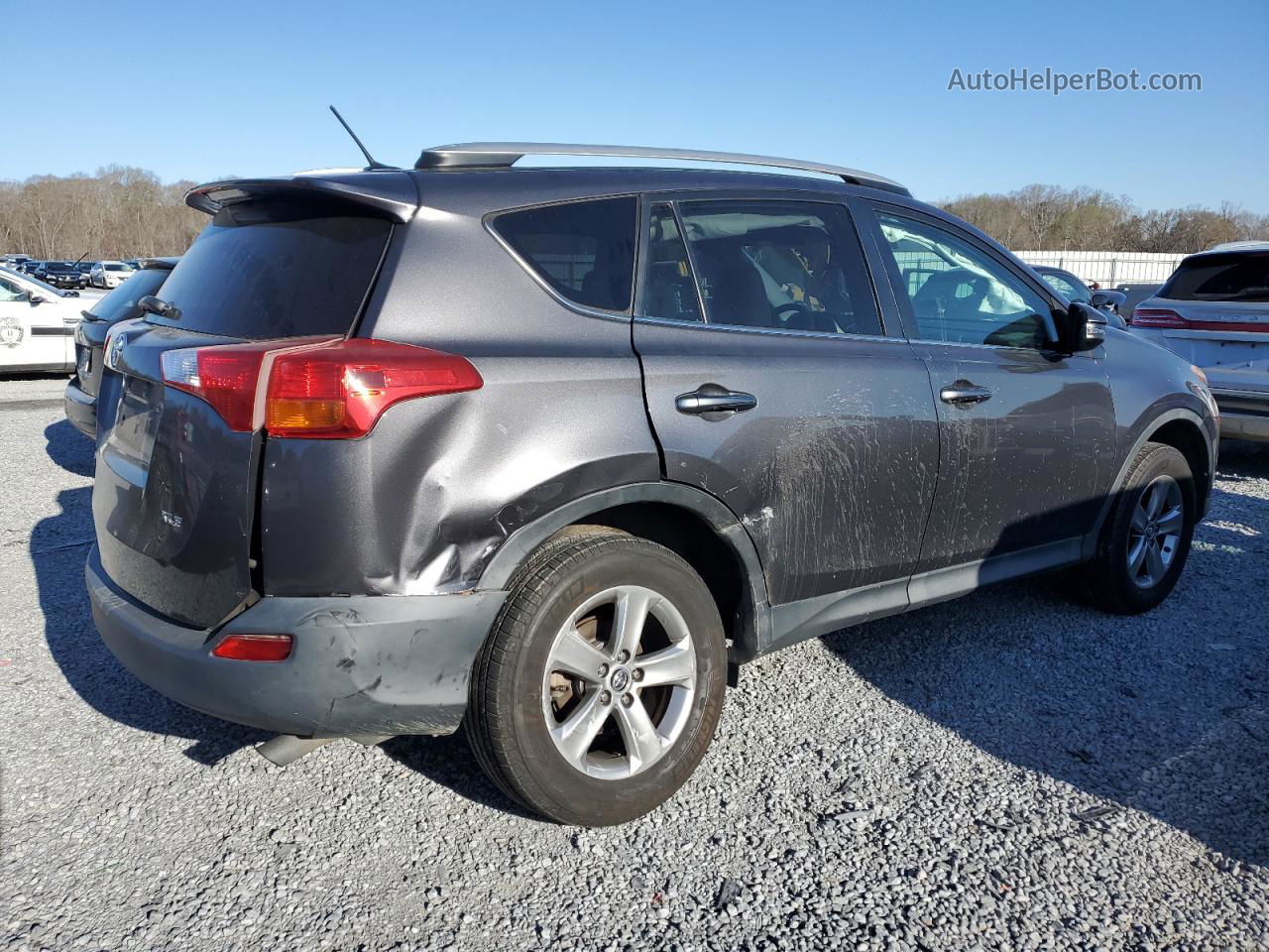 2015 Toyota Rav4 Xle Gray vin: 2T3WFREVXFW187401