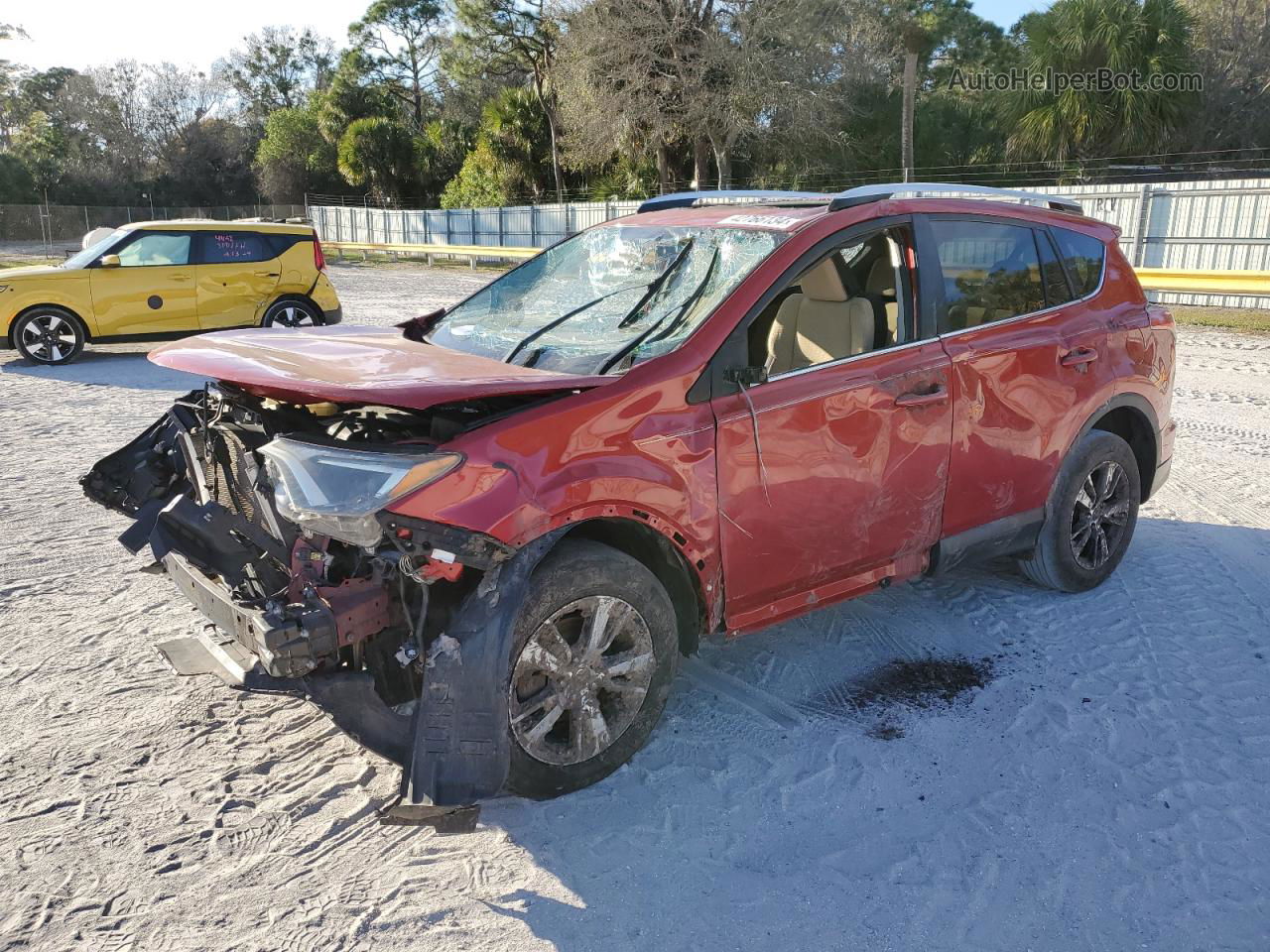 2016 Toyota Rav4 Xle Burgundy vin: 2T3WFREVXGW241166