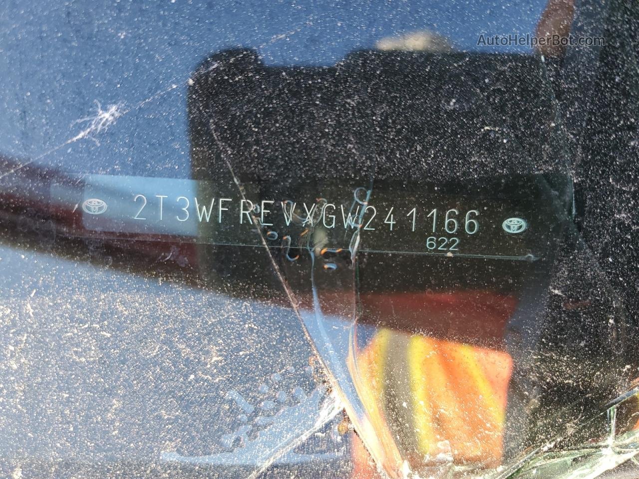 2016 Toyota Rav4 Xle Бордовый vin: 2T3WFREVXGW241166